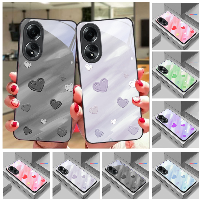 Oppo A78 - Coque de téléphone en verre au