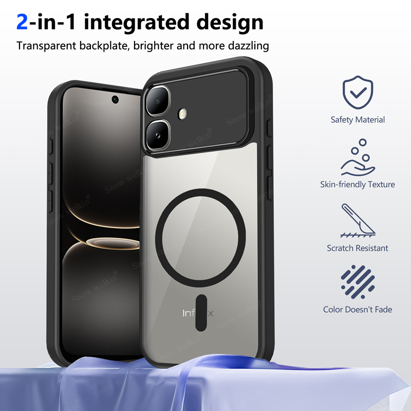 Magnetic Case Smart - Coque en silicone transparente magnétique pour