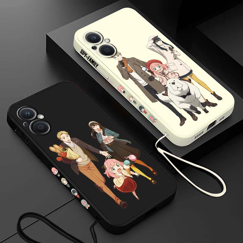 Oppo A78 - Coque de téléphone liquide avec cordon