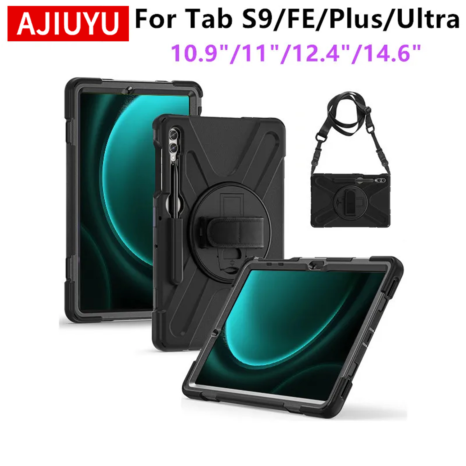 Samsung Tablet S9 Accessories - Coque antichoc robuste pour Samsung Galaxy