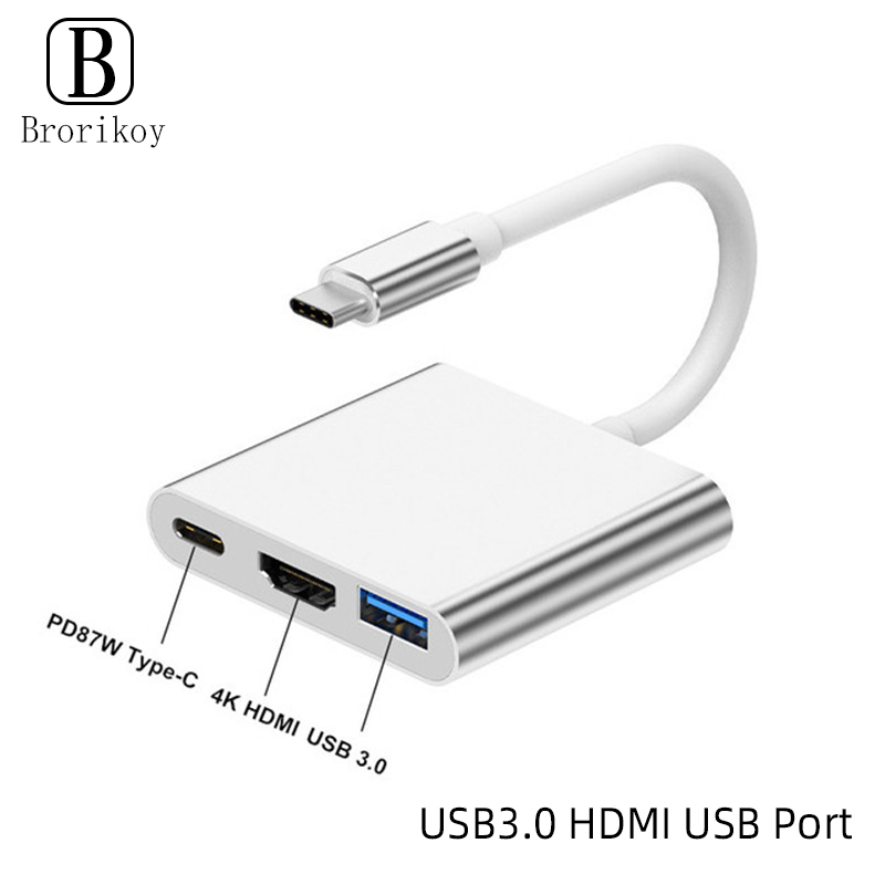 Hub USB Type C 3 en 1 vers HDM - Tablet Pc Accessories avis et prix