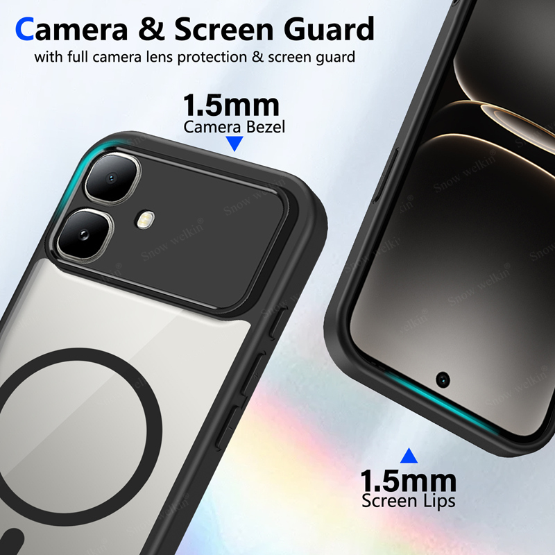 Coque en silicone transparente - Magnetic Case Smart avis et prix