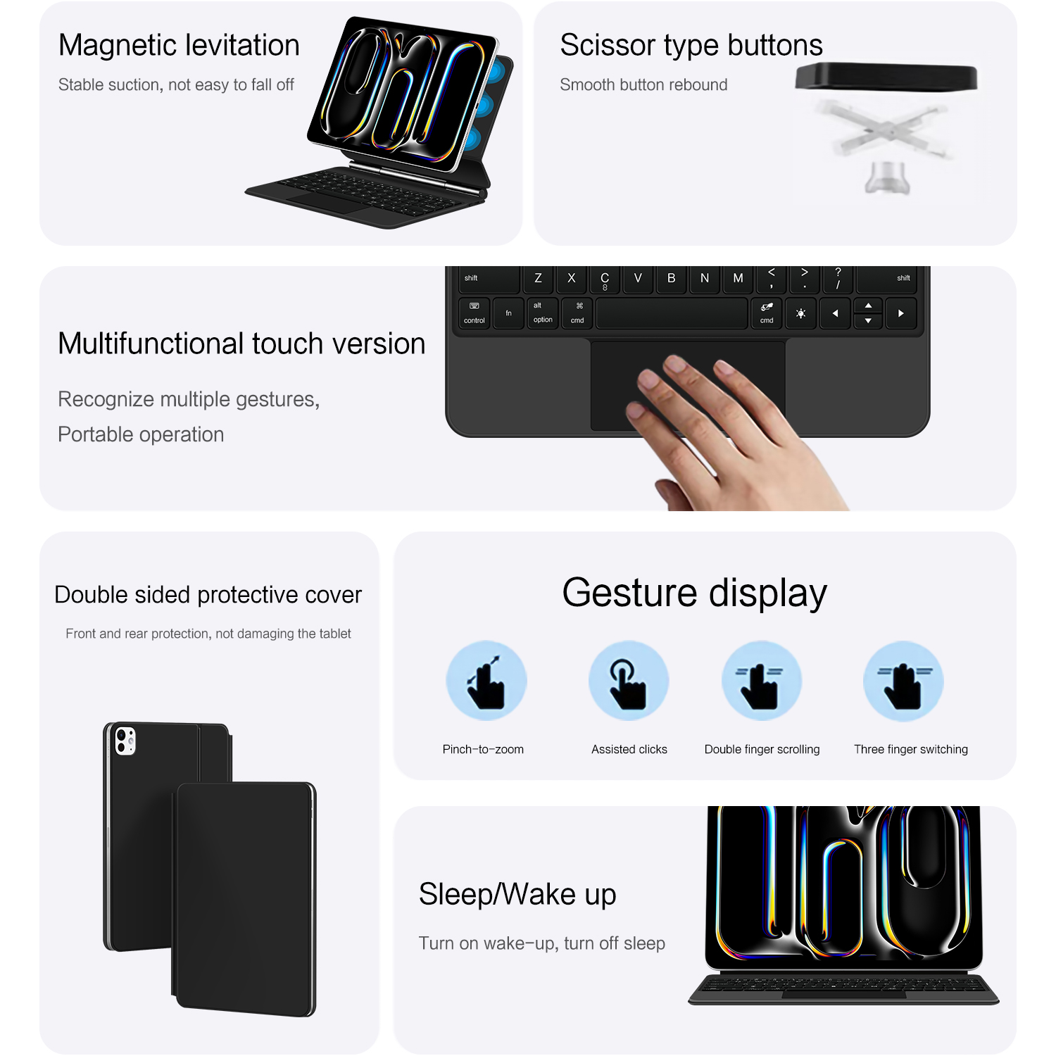 AJIUYU étui à clavier magique  - Magnetic Case Smart avis et prix