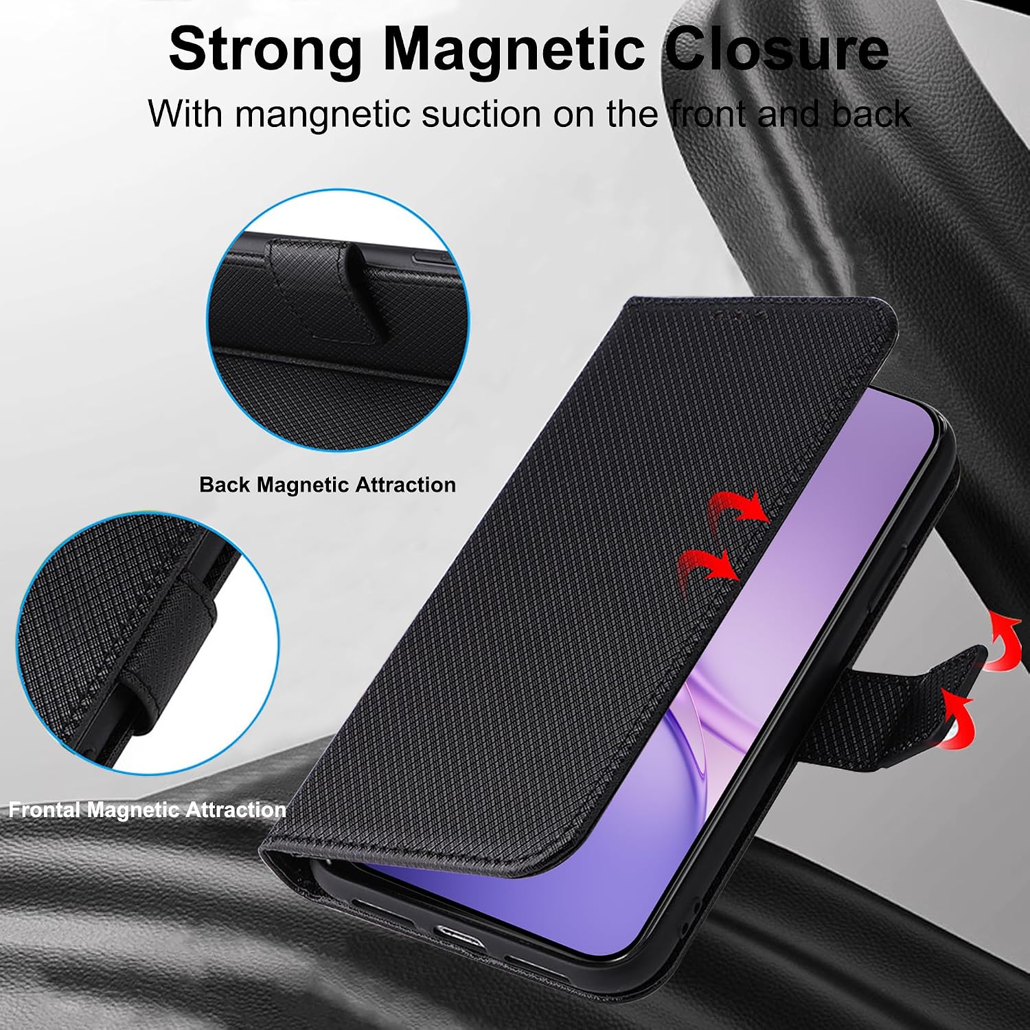 Étui portefeuille à rabat en c - Magnetic Case Smart avis et prix